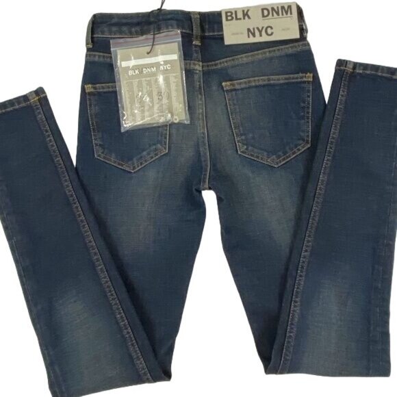NEW BLK DNM NYC Sutter Blue Low Rise Skinny Jeans NWT - Size 24 - Picture 3 of 5
